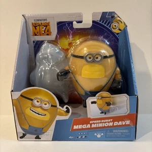 Minions Despicable Me 4 Speed Burst Mega Dave Action Figure Pull Mega Dave Bac - Picture 1 of 3