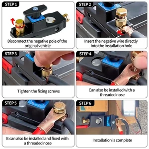 Battery Disconnect Switch Car Battery Kill Switch with Small Wrench User - Picture 1 of 7