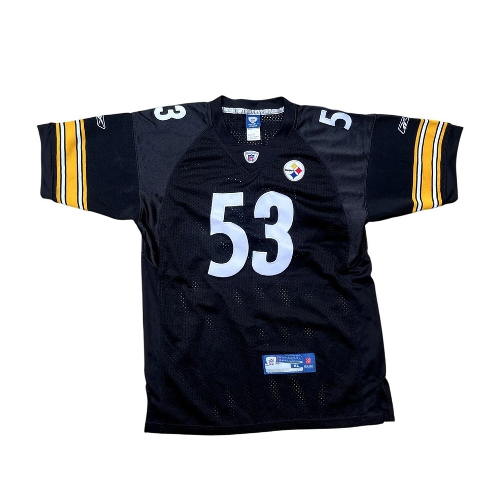 Camiseta deportiva Nike de fútbol americano de los Pittsburgh Steelers Maurkice Pouncey #53 juvenil talla XL Foto 1 de 4