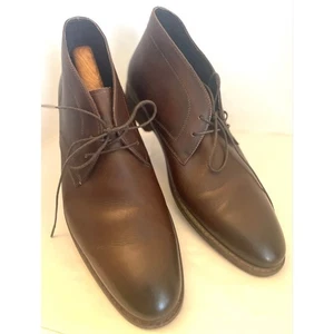 Moretti  GlenShoes Black label Size 12D Mens Leather Ankle Boot - Burgundy - Picture 1 of 11