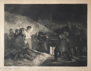 Antique 19th Century Etching Episode of the 2nd of May after Francisco Goya - Picture 1 of 10