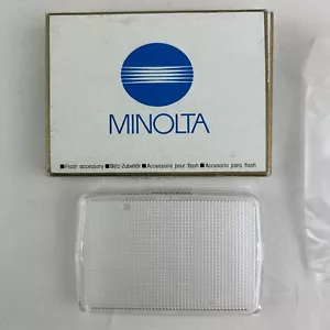 Minolta 24mm Wide Panel 4000AF Flash Diffuser Accessory +Box NOS Made in Japan - Picture 1 of 4