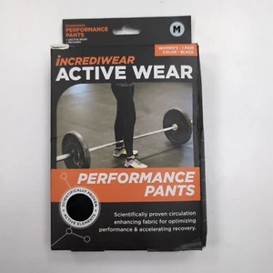 Incrediwear Performance Pants - Women's Size Medium - Black - Activewear - Picture 1 of 4