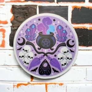 Purple Circle Witch Ouija Skulls Spooky Pastel Goth Cute Creepy Punk Scary - Picture 1 of 2