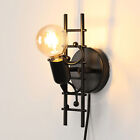 E27 Wandlampe Deckenleuchte Retro Vintage Schwarz Wand-Spot Industrie-Lampe Flur