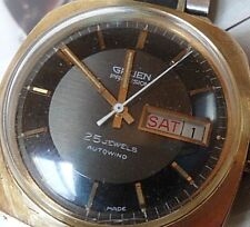 Vintage Men's 1970's Gruen Precision 25J Automatic Swiss Mechanical Watch Runs
