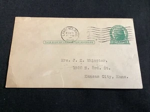 1-cent Stamped Postcard 1922 Postmark to Stockholders of the Golden Oil Co. - Picture 1 of 2