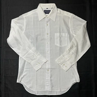 Camisa de vestir blanca vintage años 70 Givenchy para Chesa - talla 16,5-34 Foto 1 de 4