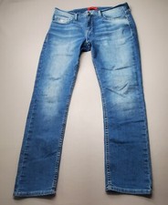 Guess Jeans Skinny Straight Leg Cotton Stretch Mid Rise Denim Men's Size 34x30