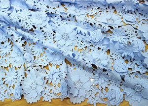 Guipure Embroidery Wedding Costume Trim Evening Dancing Dress Lace Fabric 0.5 Y - Picture 1 of 10