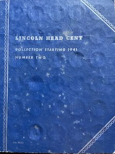 LINCOLN HEAD CENT Collection Starting 1941 Number Two Whitman Coin Folder 9030 - Picture 1 of 12