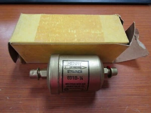 💥NEW HENRY 891B-1/4 REFRIGERATION STRAINER 1/4" FLARE - Picture 1 of 4