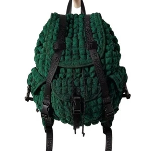 Free People Pucker Up Backpack Forest Green NWT - Picture 1 of 5