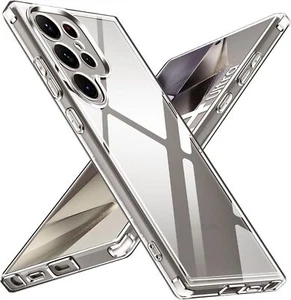 Ultra Thin Clear Crystal Hard Case For Samsung S25 S24 Ultra S23 A16 A54 A55 A35 - Picture 1 of 14