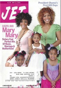 MARY MARY SISTERS PERFECT MIX OF MUSIC MARRIAGE & MOTHERH00D 2009 JET MAGAZINE - Imagen 1 de 3