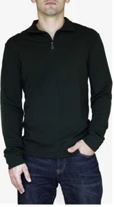 $185 Polo Ralph Lauren Men's French Terry Mockneck Pullover, Polo Black, S. - Picture 1 of 1