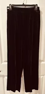 GETT Cranberry Velvet Pants, SZ M, Pre-Owned - Picture 1 of 3