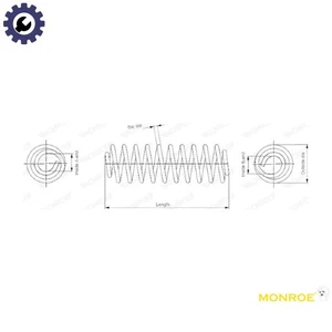 COIL SPRING SP4018 FOR ALFA ROMEO 330A1.000 199B8.000/B1.000/A3.000 1.2L 4cyl - Picture 1 of 9