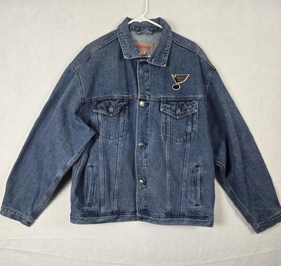 Port Authority XL Denim Jacket With St Louis Blues Logo Embroidery - Image 1 of 4