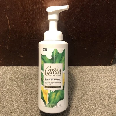 Espuma de ducha de té verde y neroli mediterráneo Caress Botanicals 13,5 oz Foto 1 de 4