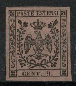 1855 MODENA TASSE GIORNALI N.3 VALORE NUOVO MNH** SPL - Picture 1 of 1