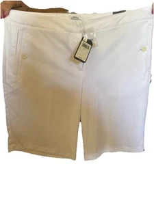 Women’s Izod Perform X Stretch White Shorts Size 14 New With Tags - Picture 1 of 1