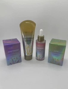 Global Beauty Edelstein Hautpflege Paket Reiniger Peeling Serum Feuchtigkeitscreme Gesichtsbehandlung - Bild 1 von 5