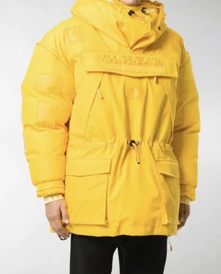 Napa by Martine Rose Skidoo Yellow Puffer Parka Jacket Napapijri Anorak Large - Photo 1/4