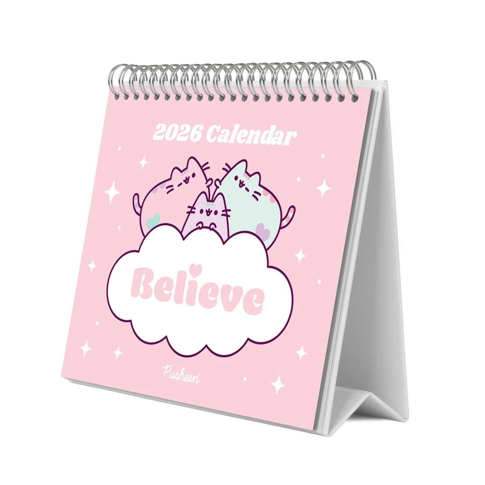 Tischkalender 2026 Pusheen Schreibtischkalender Kalender Calendar 17x21