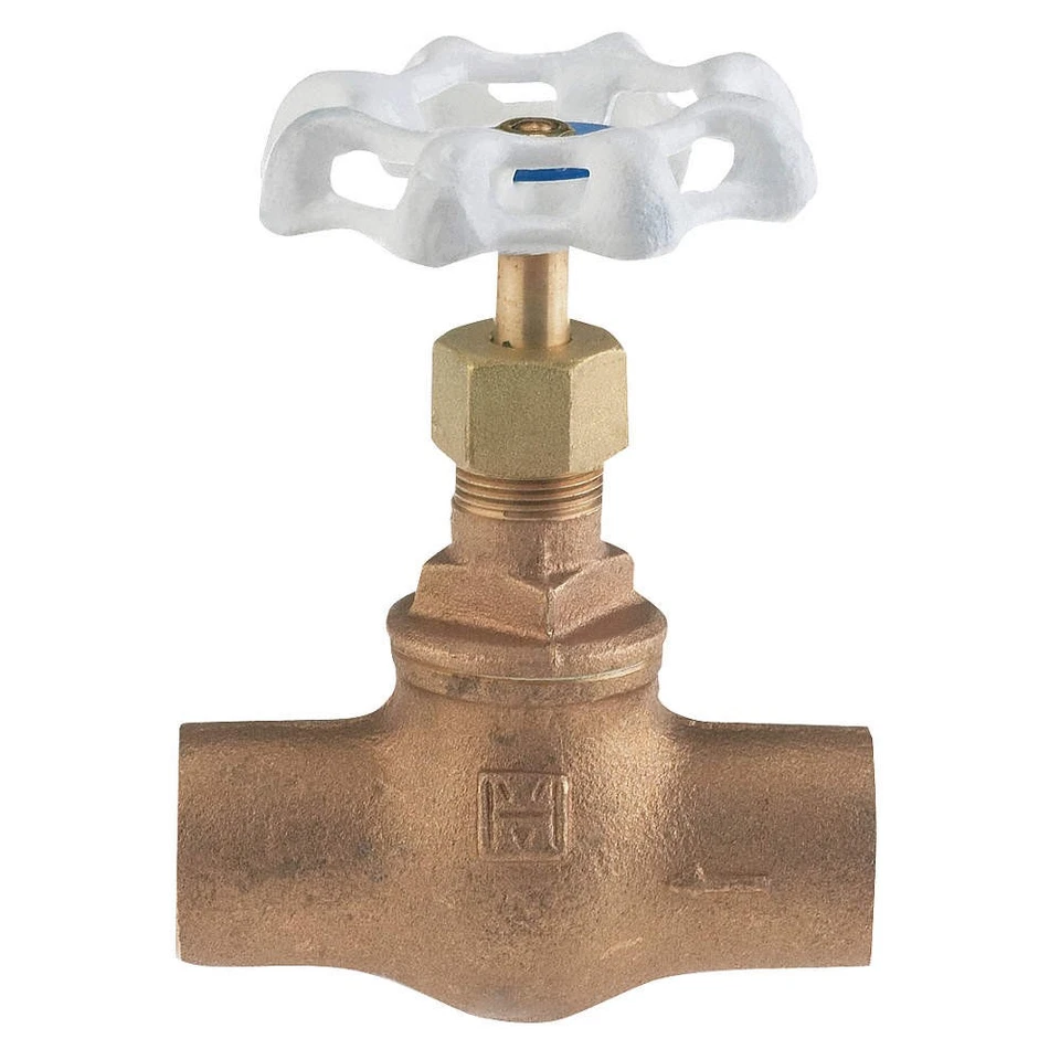 MILWAUKEE VALVE UP1502 1/2" Globe Valve,1/2",Bronze,Sweat,300 psi 39A283 - Image 1 of 1