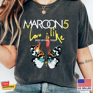 Weinrot 5 Love Is Like Us Fall Tour 2025 Tweed T-Shirt volle Größe S-5XL - Bild 1 von 3