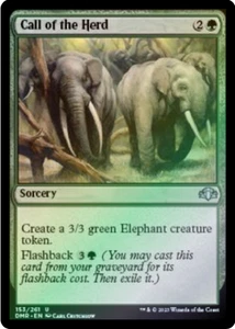 Call of the Herd 153/261 Foil Dominaria Remastered MTG Uncommon - Picture 1 of 1