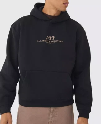 Sudadera con Capucha Boohoo Hombre De Gran Tamaño Cuadrada M Gráfica Negra Talla M NUEVA Foto 1 de 4