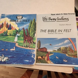 Juego de 2 archivos de caja grande Betty Lukens fieltro a través de la Biblia precortados 28+ páginas - Imagen 1 de 10