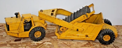 Vtg Nylint Elevating Scraper Earth Mover Yellow 1970's Pressed Steel USA Made - Image 1 of 4