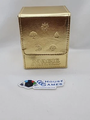 MTG Mana Caja Abatible Dorado 5 Colores 2da Generación 1 Imán Ultra Pro *CCGHouse* Foto 1 de 4