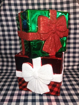 NEW Stacked Presents 3-Wick Candle Holder Pedestal Bath & Body Works - Image 1 of 2