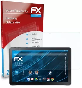 atFoliX 2x Screen Protection Film for Samsung Galaxy View Screen Protector clear - Picture 1 of 9