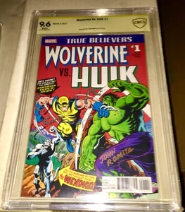INCREÍBLE HULK #181 CBCS 9.7 SS FIRMADO POR JOHN ROMITA SR FIRMADO DORADO ROMITA SR - Imagen 1 de 11