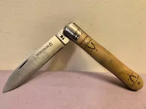 Genuine Nontron Violin T12 Flat Blade Folding Pocket Knife France -- Great Cond. - Picture 1 of 8