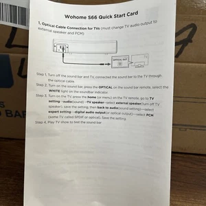 Barra de sonido inalámbrica Wohome - Imagen 1 de 3