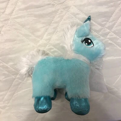 Dan Dee Collectors Choice 8" Turquoise Blue Unicorn Plush - Image 1 of 3