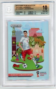 Robert Lewandowski 2018 PRIZM World Cup National Landmarks BGS 10 PRISTINE SSP