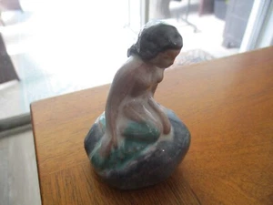Meerjungfrau Vintage Figur Sea Maiden on Rock Willy's Dänemark Den Gamle Arhus - Bild 1 von 6