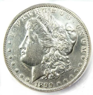 Dólar de plata Micro O Morgan 1899-O VAM-4 - ICG AU53 detalles - ¡Variedad rara! Foto 1 de 4