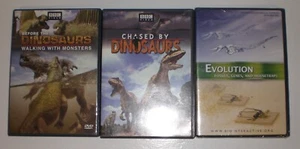 lot of 3 dvds - Before the Dinosaurs, Chased by Dinosaurs, Evolution: Fossils... - Picture 1 of 2