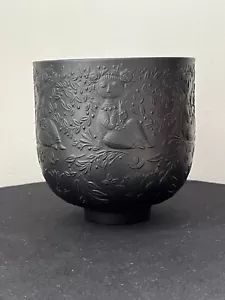 Seltene Rosenthal Studio Line Björn Wiinblad Noire mattschwarz Cache Pot Schüssel 5" - Bild 1 von 6