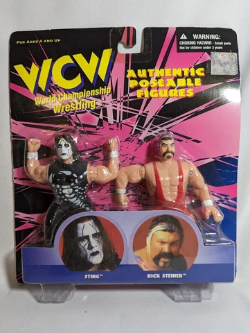 WCW 1998 Championship Wrestling Authentic Figures STING and RICK STEINER Cover