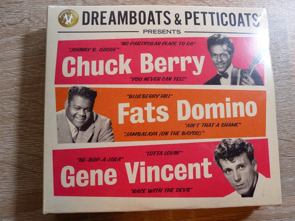 Chuck Berry Fats Domino Gene Vincent Best Of CD (2022) NEW SEALED 3 Disc Box Set - Image 1 of 1
