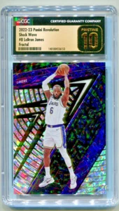 2022-23 Panini Revolution Shock Wave Fractal #8 LeBron James CGC 10 PRISTINE - Picture 1 of 2
